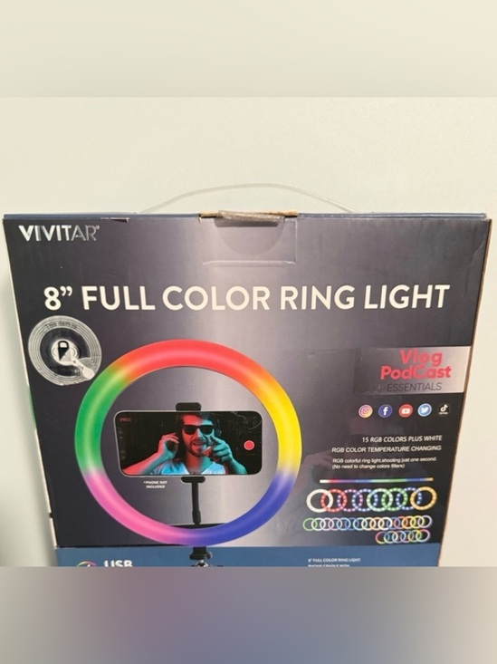Vivitar Other - Vivitar 8" Full Color Ring Light. NWB